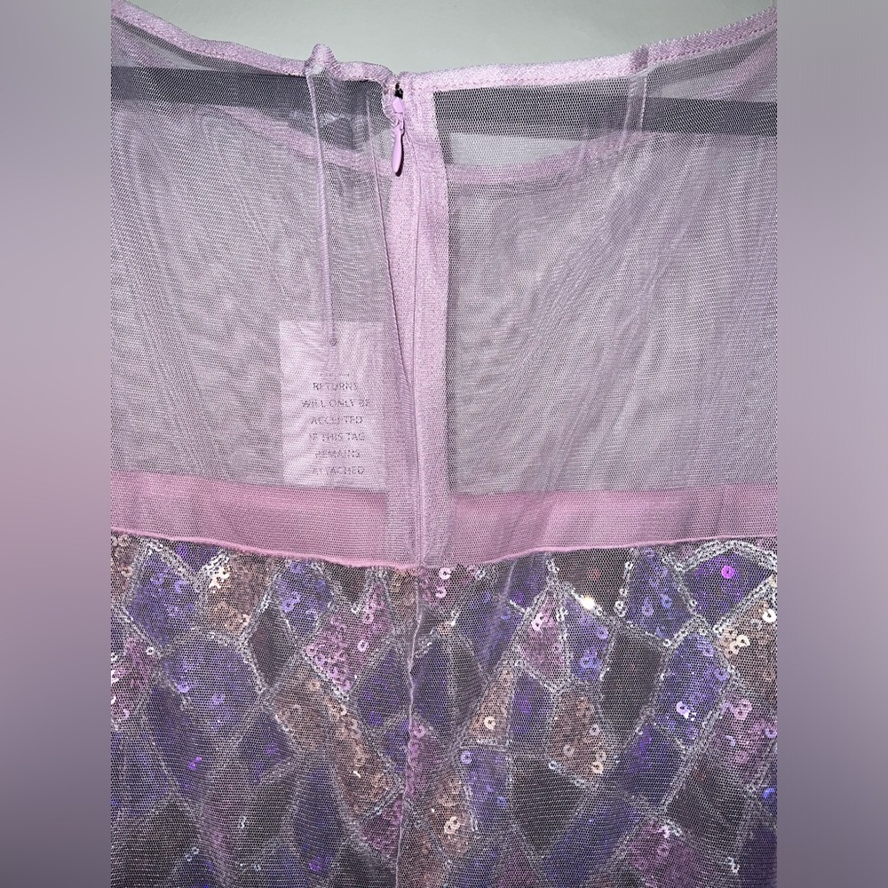 Elegant Purple Sequin Dress Mosaic - Picture 7 of 9